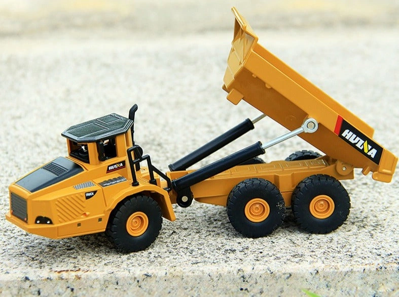 Huina 1712: Unleash the Beast! 1:50 Alloy Dump Truck - Ready to Haul!